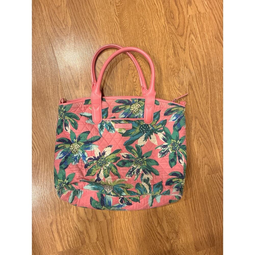 Vera Bradley Tropical Paradise Handbag Purse Pink